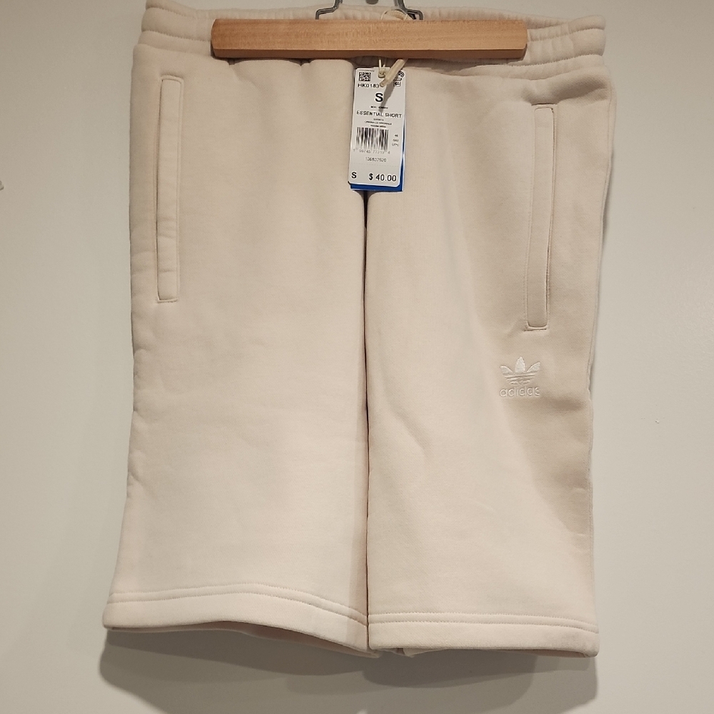 Adidas Men's Cream Athletic Shorts